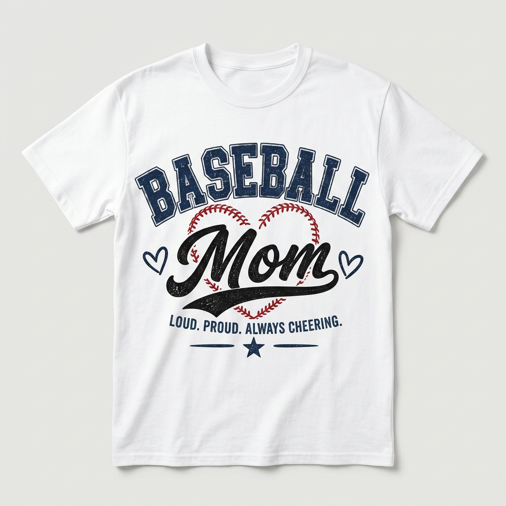 BASEBALL MOM LOUD, PROUD, ALWAYS CHEERING - CP