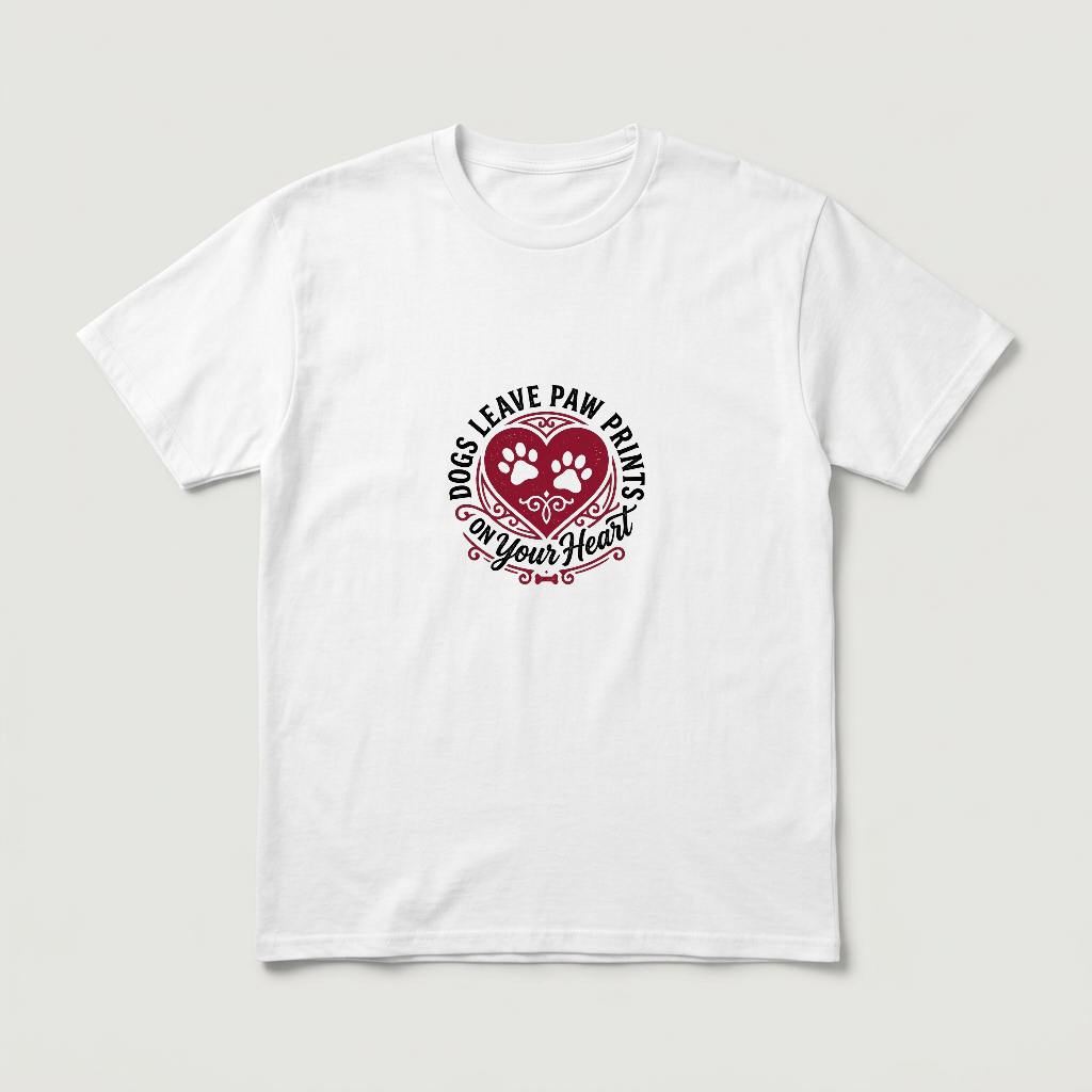 DOGS LEAVE PAW PRINTS ON YOUR HEART - CP