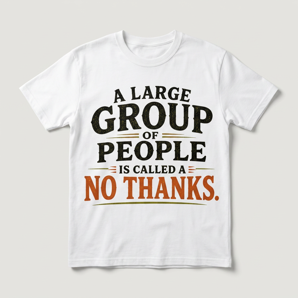 A GROUP OF PEOPLE IS CALLED A NO THANKS - CP
