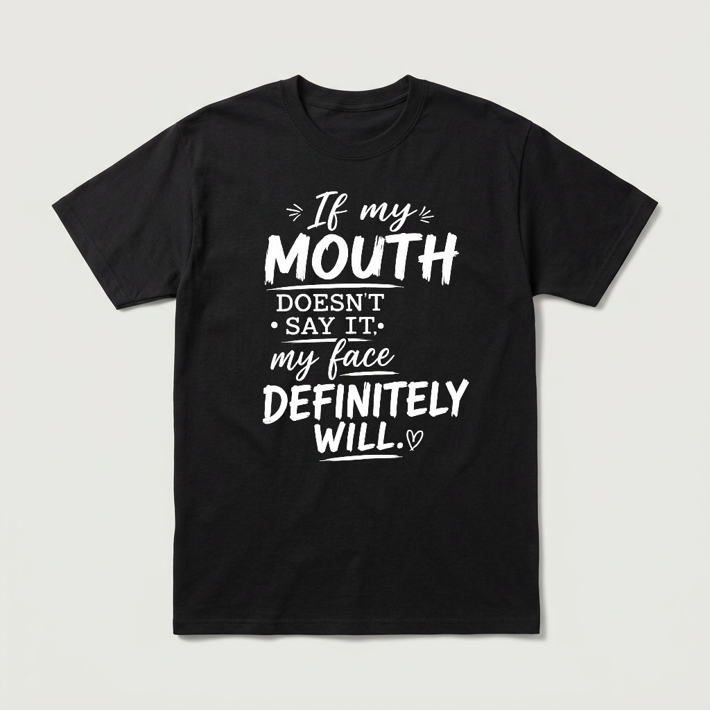 IF MY MOUTH DOESN'T SAY IT MY FACE DEFINITELY WILL - CP