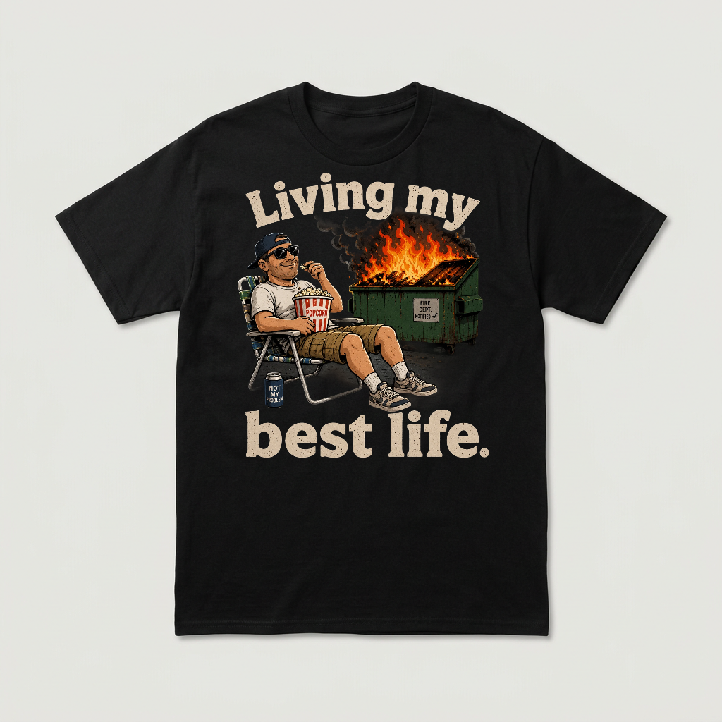LIVING MY BEST LIFE - DUMPSTER FIRE - CP