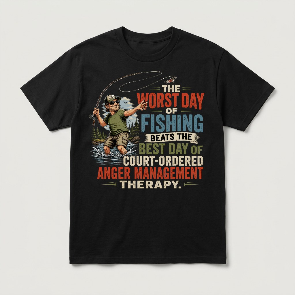 THE WORST DAY OF FISHING BEATS THE BEST DAY OF COURT ORDERED ANGER MANAGEMENT THERAPY - CP