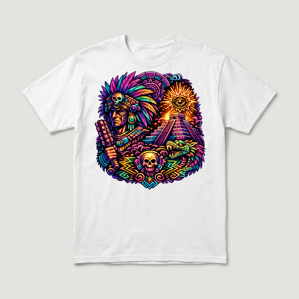 TRIBAL COLORFUL PYRAMID PRINT - CP
